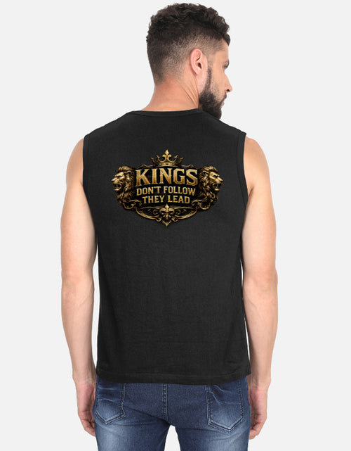Beast Mentality Mens Sleeveless Tee Athletic Black Tank 180 GSM gym streetwear India