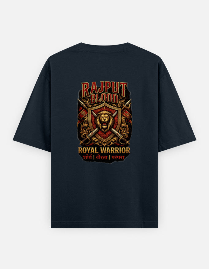 Beast Mentality Oversized Tee Hustle Black 240 GSM heavyweight cotton streetwear India