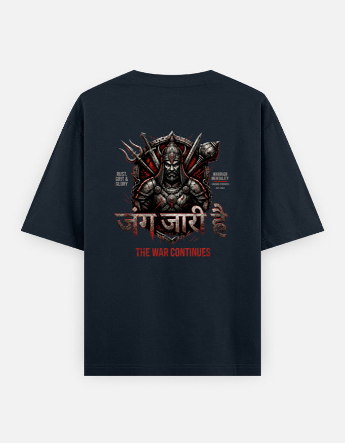 Beast Mentality Oversized Tee Street Black Essential 240 GSM heavyweight streetwear India