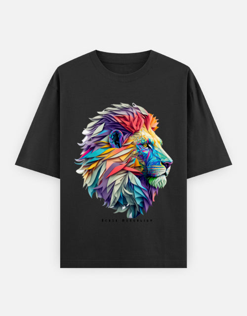 Beast Mentality Oversized Tee – Premium Navy Fade