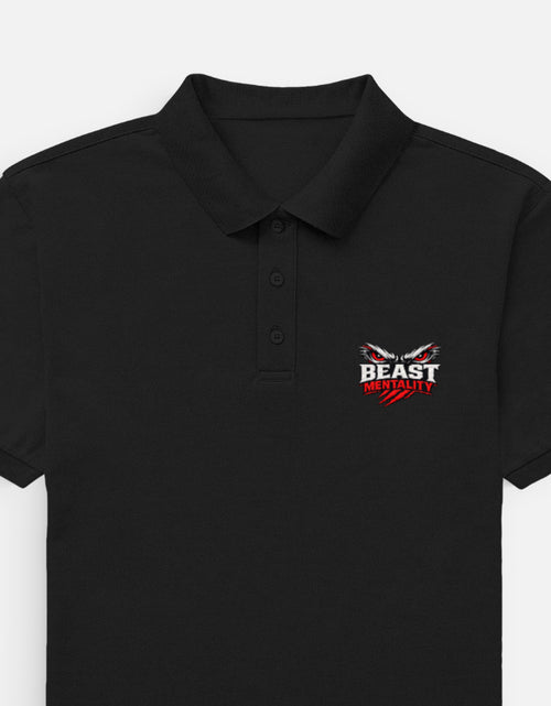 Beast Mentality Mens Polo Tee Premium Airtex Black breathable polo India